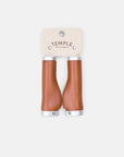Temple Ergonomic Leather Grips - Light Brown - EU