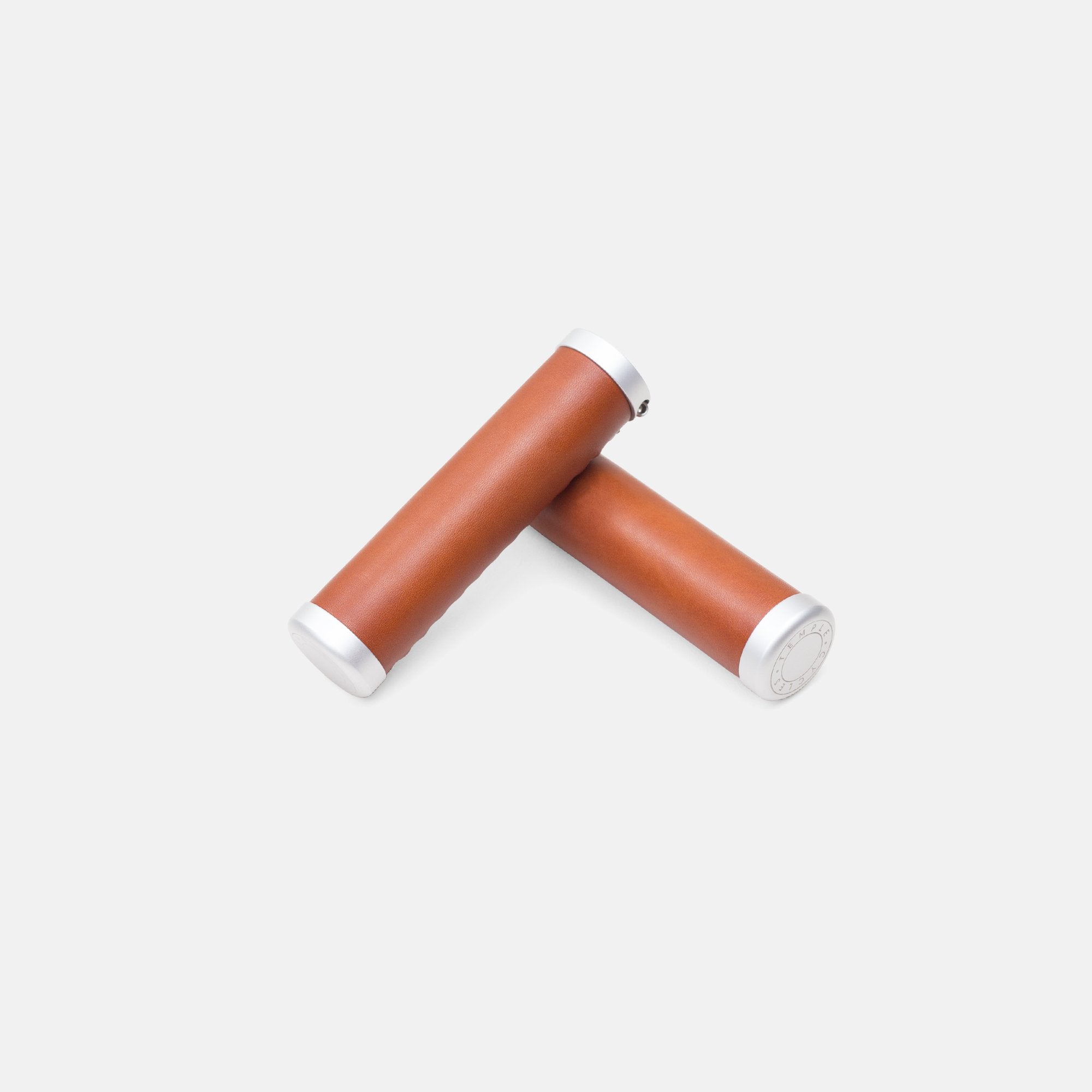 Temple Premium Leather Grips - Light Brown