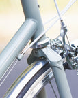 Tektro R359 brake callipers on a steel lightweight bikepacking bicycle.