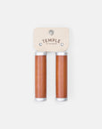 Temple Premium Leather Grips - Light Brown