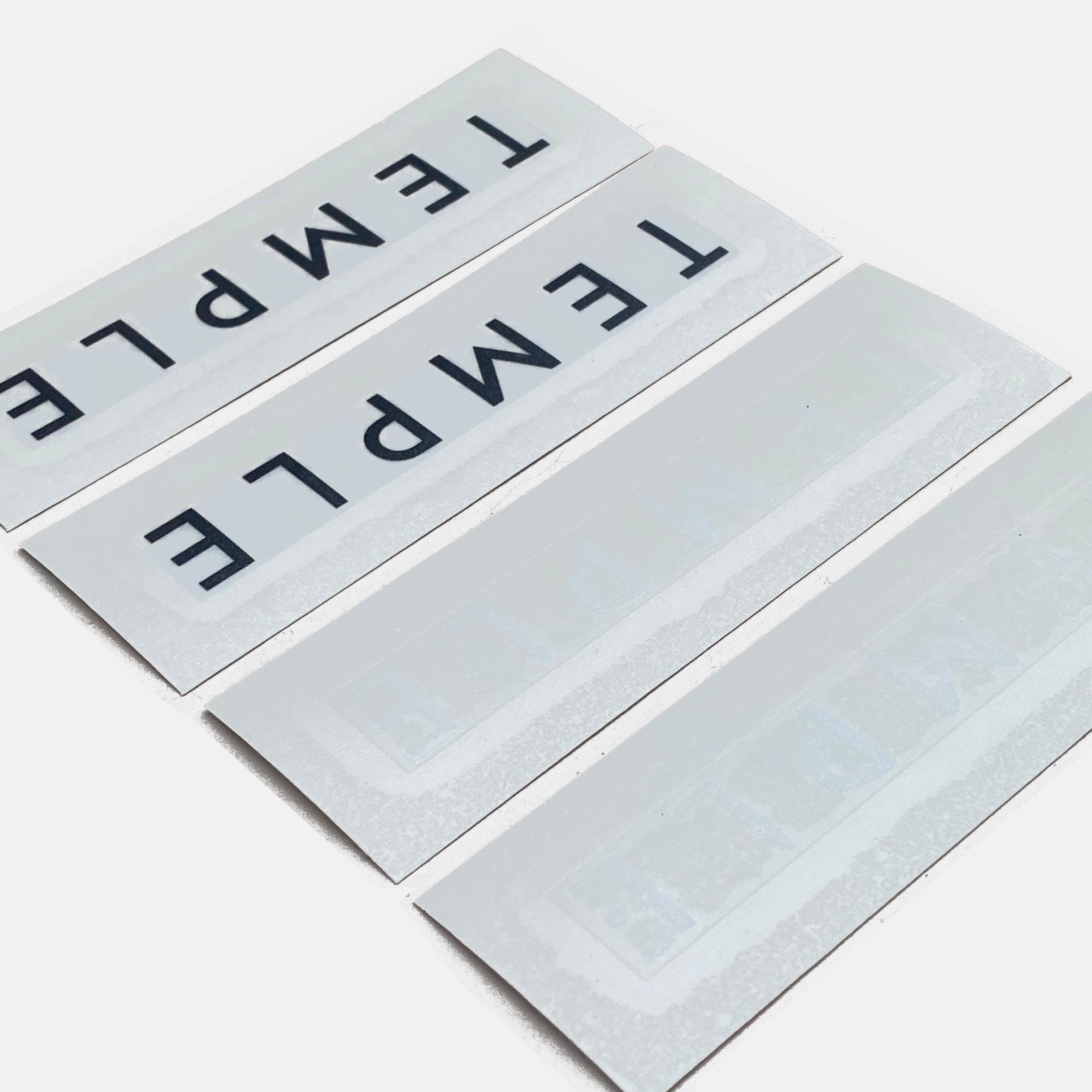 Temple Frame Decals