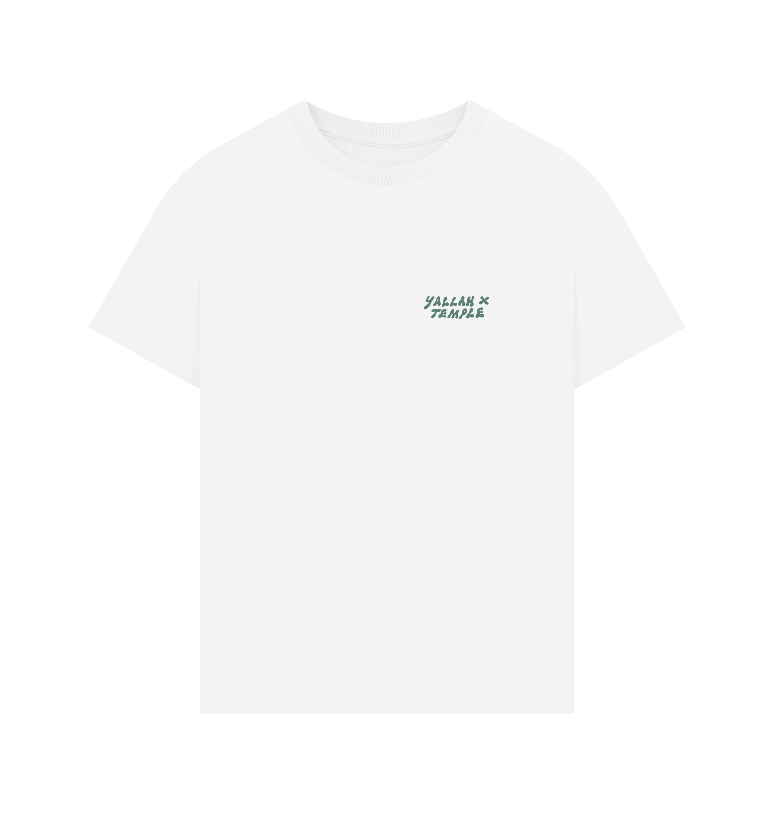 White Printed T-shirt Front