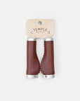 Temple Ergonomic Leather Grips - Dark Brown