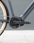 Wellgo hybrid pedals on a classic versatile electric bike.