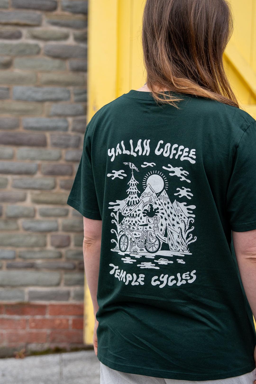 Temple X Yallah Tee - Evergreen – Temple Cycles - Global