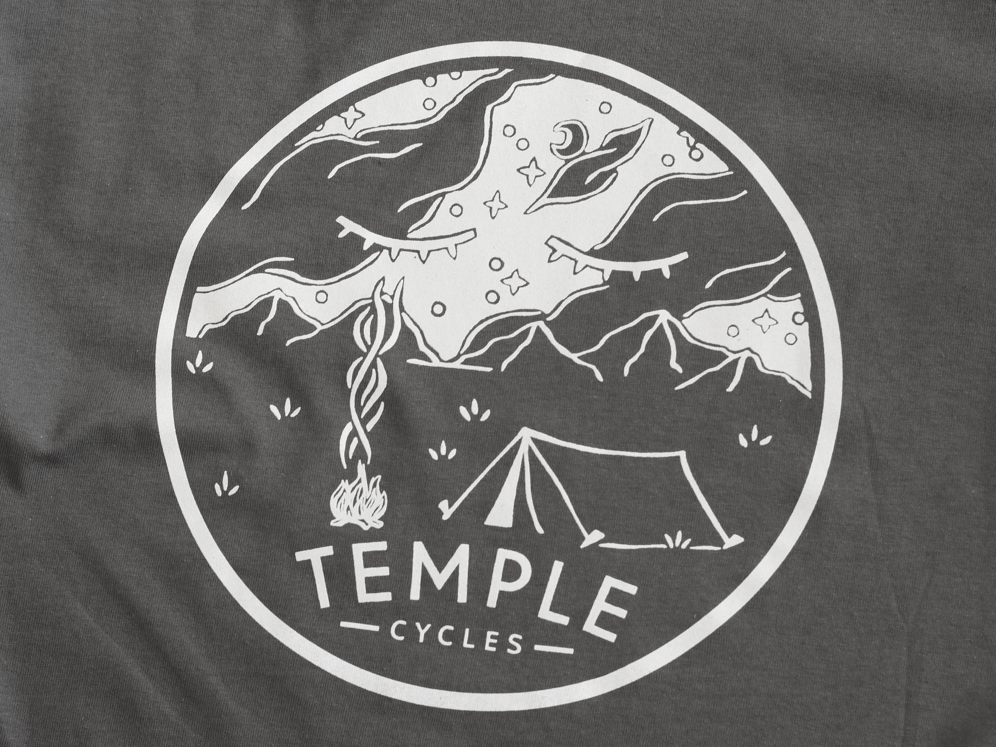 Temple Under the Stars Tee - Grey